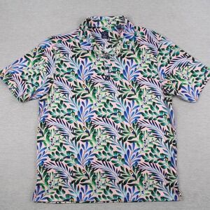 Con.struct Polo Shirt Mens Size XL Floral Performance Quick Dry Poly Stretch